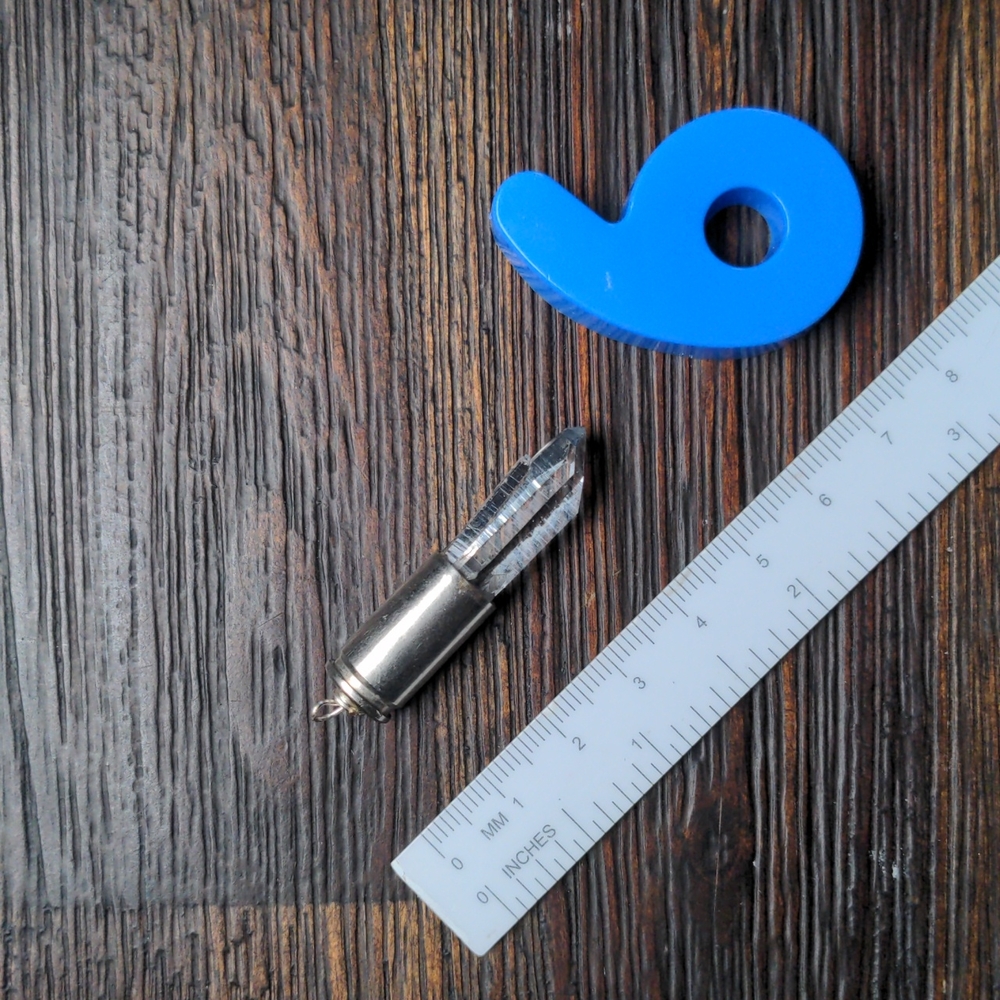 handmade CLEAR QUARTZ CRYSTAL necklace